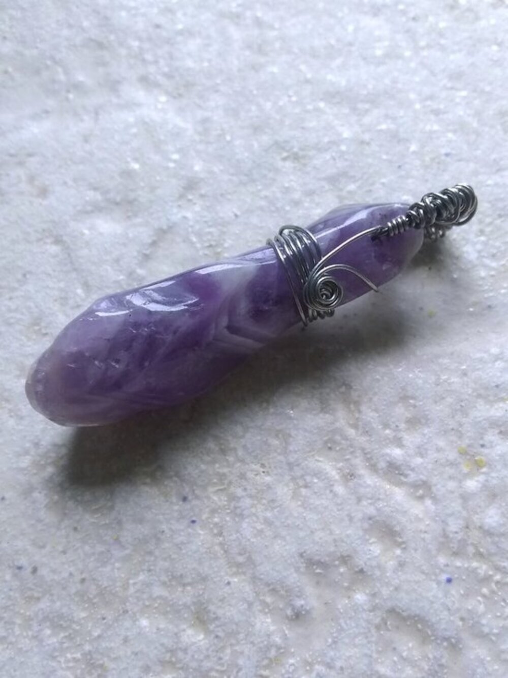 Handmade: Genuine Brazilian Amethyst Pendant ~ Tranquility & Calm & Intuition
